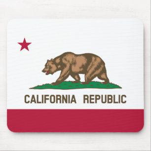 Mousepad República Califórnia Cali Bandeira do Urso, Estado