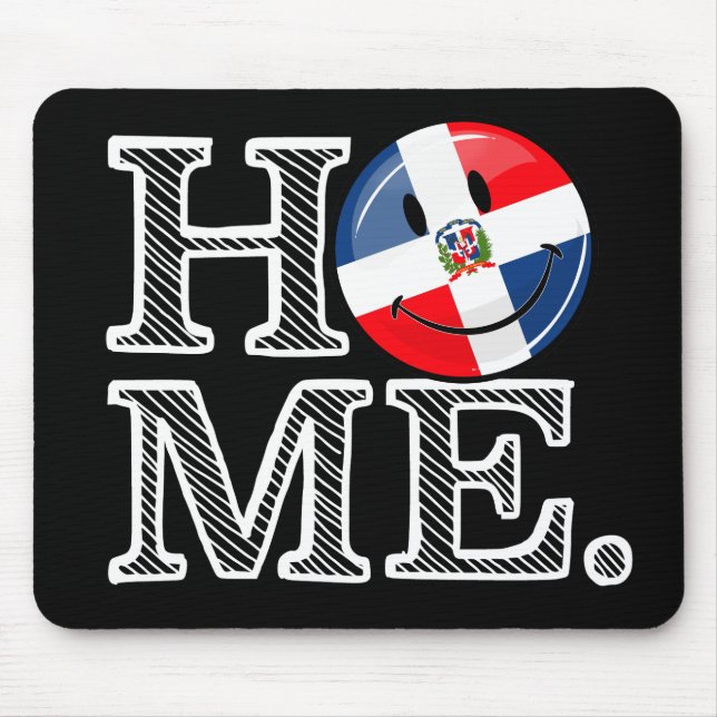 Mousepad República Dominicana Sorrindo Bandeira Agregando (Frente)