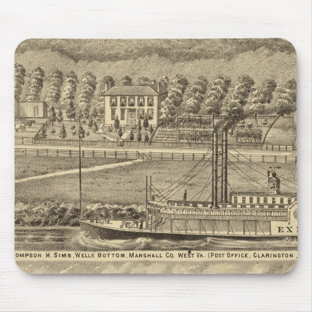 Mousepad Res do falecido Thompson H Sims (Frente)