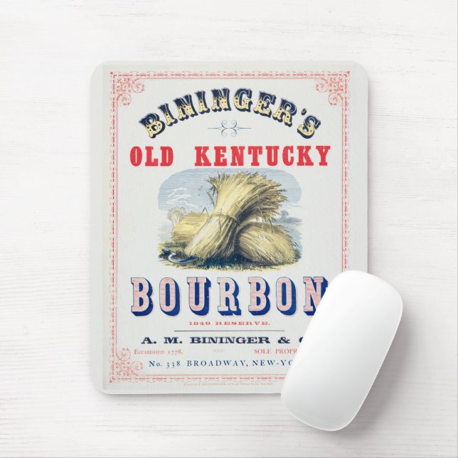 Mousepad Reserva de 1849 do velho Kentucky Bourbon de Binin (Com mouse)