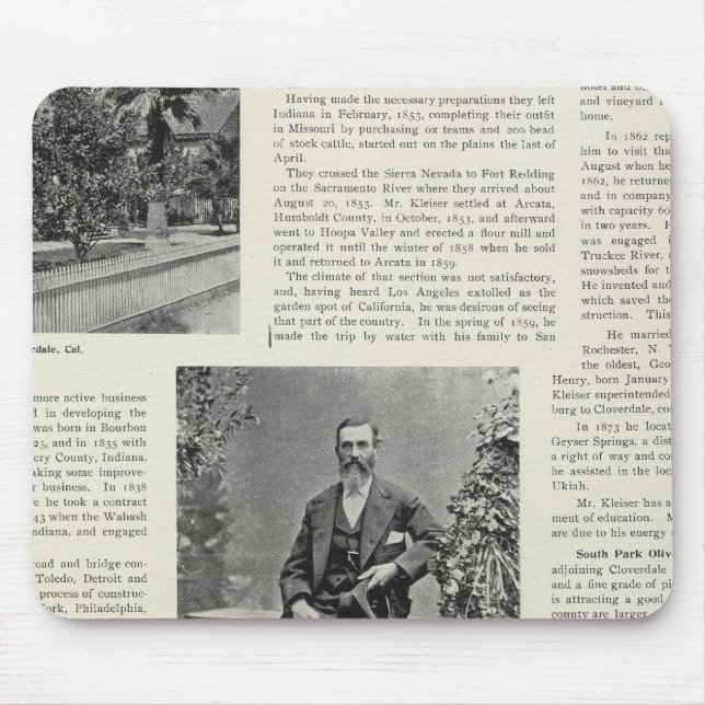 Mousepad Residência e pomar na Califórnia (Frente)