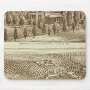 Mousepad Residência, viveiro, estável, Visalia, Cal