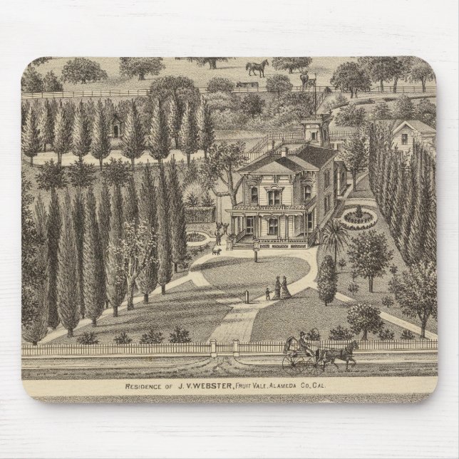 Mousepad Residências de Webster, Badger (Frente)