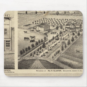Mousepad Residências de Wm N Gladden e Ina B Miller