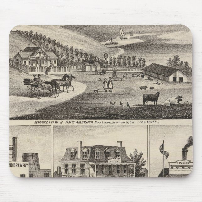 Mousepad Residências, fazendas, empresas (Frente)