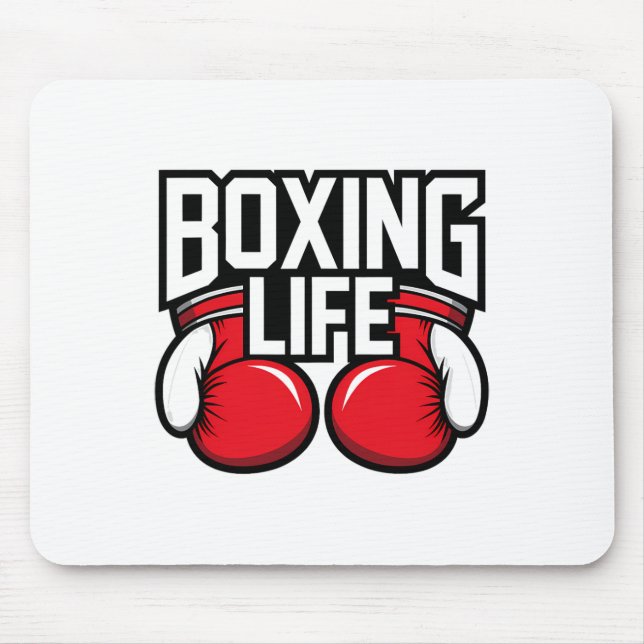Mousepad Resilência Do Treinamento Em Boxer Para A Vida Do  (Frente)