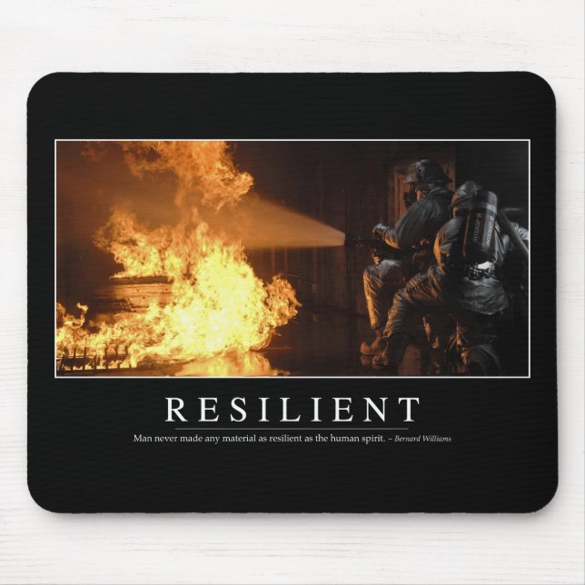 Mousepad Resiliente: Cotação Inspiracional (Frente)