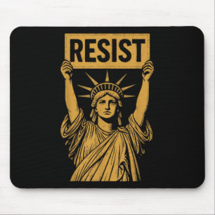 Mousepad Resistência À Estátua Da Liberdade Rebelde Protest