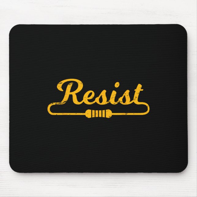 Mousepad Resistência À Ideia De Presente Para Engenheiros E (Frente)