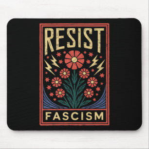 Mousepad Resistência ao fascismo Protesto Trump Anti Trump