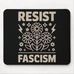 Mousepad Resistência ao fascismo Protesto Trump Anti Trump