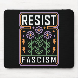 Mousepad Resistência ao fascismo Protesto Trump Anti Trump