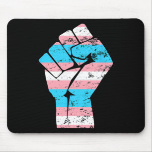 Mousepad Resistência ao Orgulho Trans do Sinalizador Transg