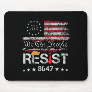 Mousepad Resistência Ao Trump Protesto Contra A Bandeira Do