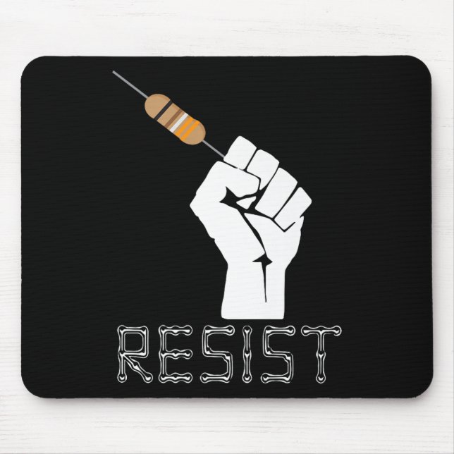 Mousepad Resistir À Ideia Engraçada De Presente Para Engenh (Frente)