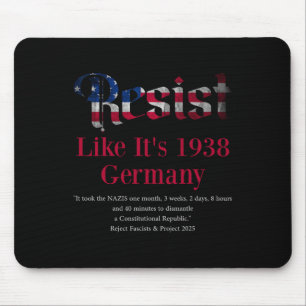 Mousepad Resistir A Pritker Citando Alemanha 1938 Rejeitar