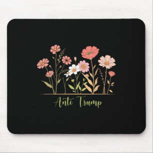 Mousepad Resistir Anti-trump Floral Botânico Liberal Ativis