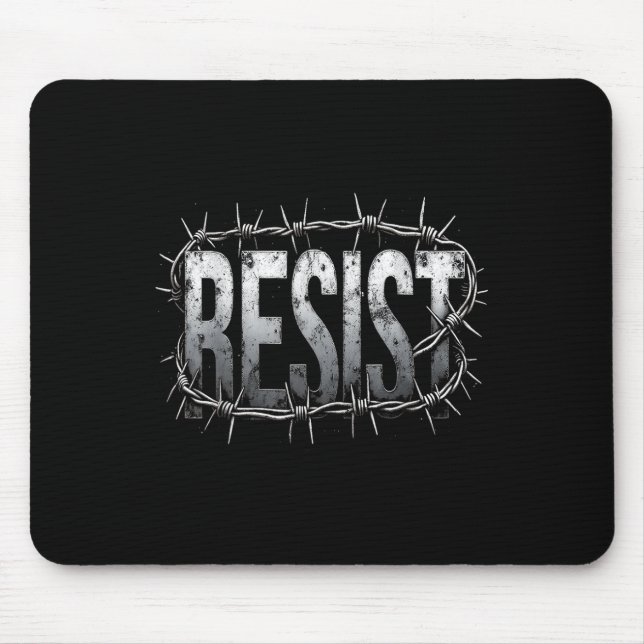 Mousepad Resistir ao Protesto Político _4 (Frente)