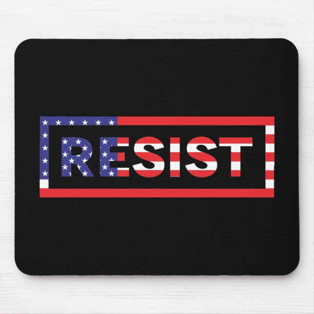 Mousepad RESISTIR | Bandeira dos Estados Unidos (Frente)