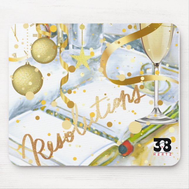 Mousepad Resolução de Ano Novo (Frente)