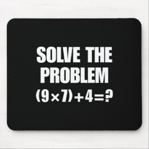 Mousepad Resolva o Problema – Divertida Equação Matemática