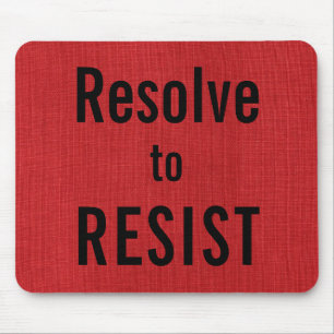 Mousepad Resolver para RESIST, texto em Textura de Linn Ver