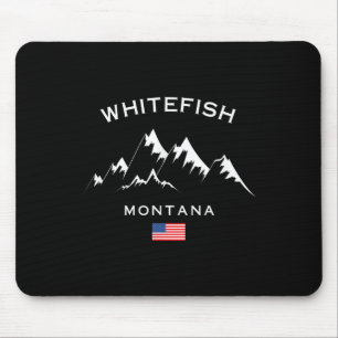 Mousepad Resort de esqui Whitefish Montana Montanhas Rochos