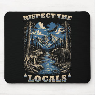 Mousepad Respeite a vida selvagem local parques nacionais d