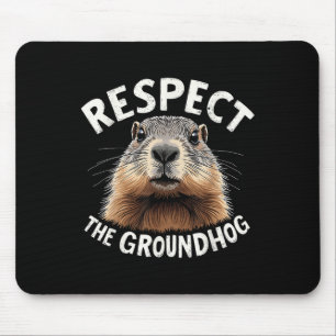 Mousepad Respeite O Dia De Celebração De Groundhog Com