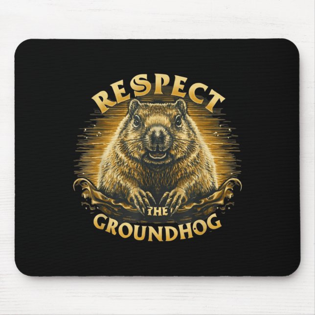 Mousepad Respeite O Groundhog  (Frente)