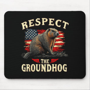 Mousepad Respeite O Groundhog Feliz Dia Do Ground-hog _1