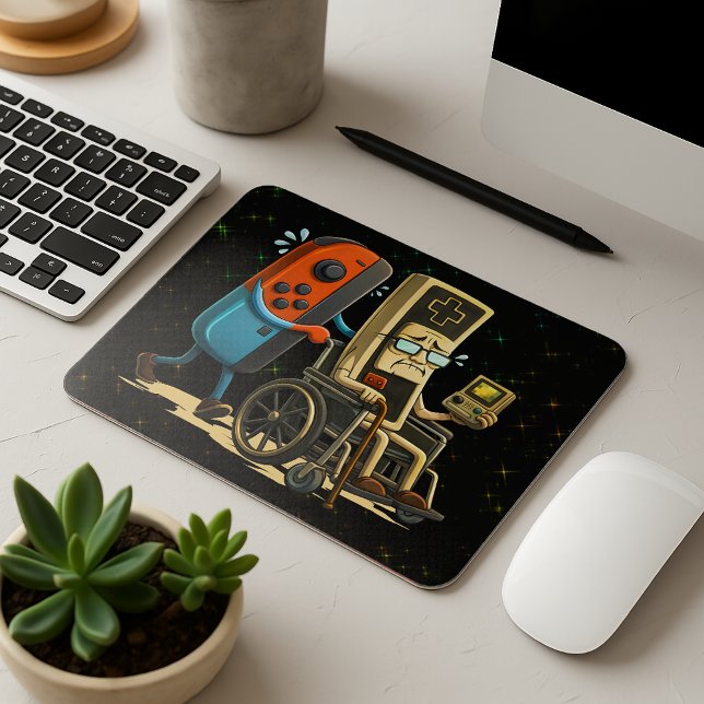 Mousepad Respeite Seus Anciãos Controle de Jogos Retro Dive (Criador carregado)
