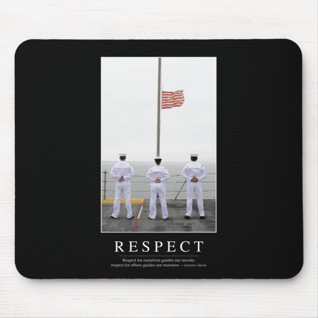 Mousepad Respeito: Cotação 1 Inspirativa (Frente)