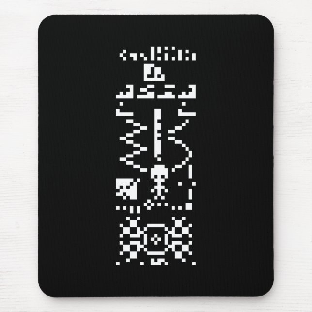 Mousepad Resposta de Mensagem Binária Arecibo (Frente)