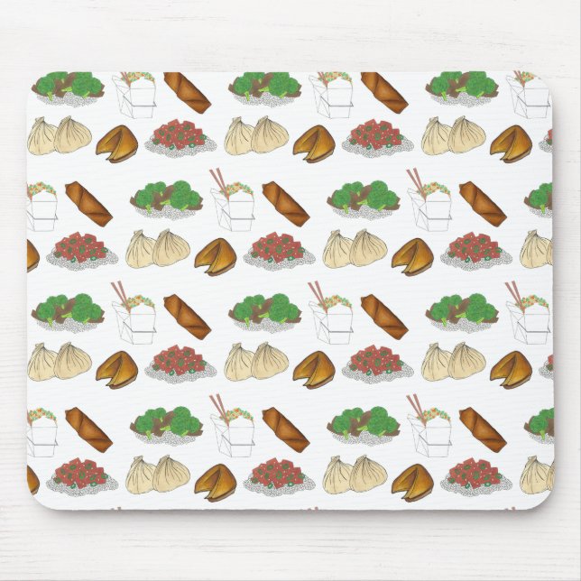Mousepad Restaurante Chinês de Comprar Comida Cuisina (Frente)