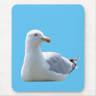 Mousepad Resting Seagull Coastal Ocean Bird Nature Desk 