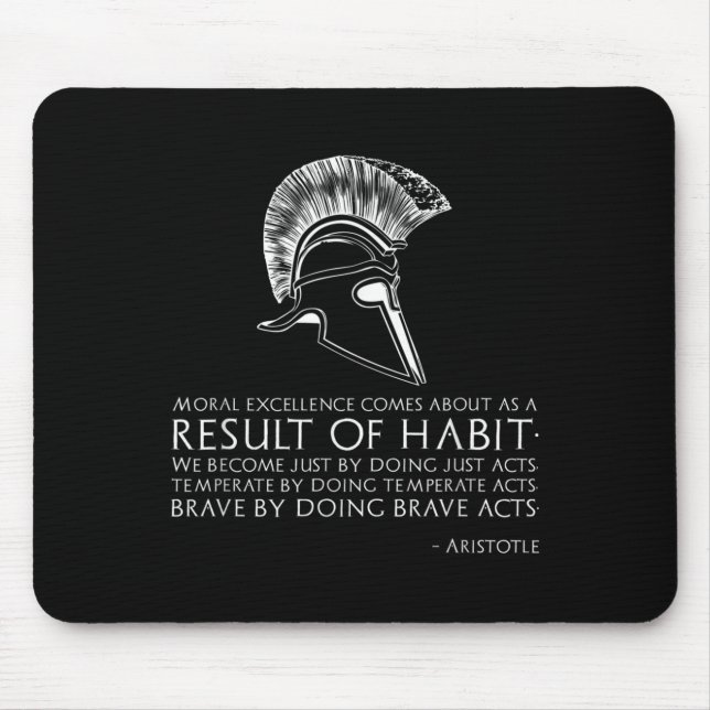 Mousepad Resultado do Hábito - Filosofia Grega Antiga - Res (Frente)