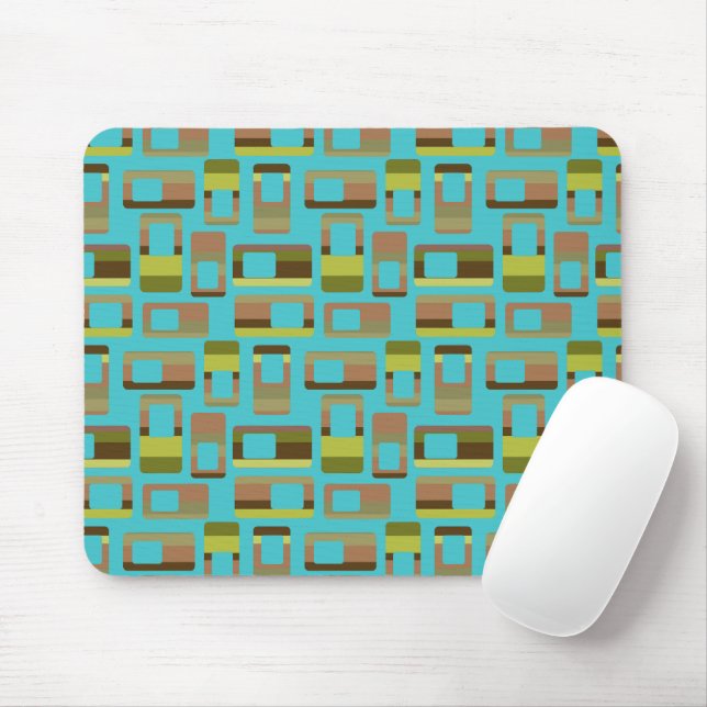 Mousepad Retângulos Com Tiras (Com mouse)