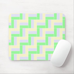 Mousepad Retângulos de Pastel Linhas Brancas Padrão
