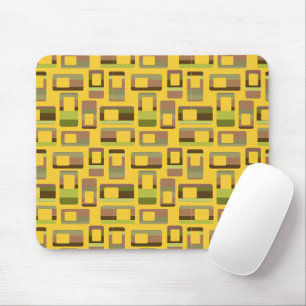 Mousepad Retângulos Dourados