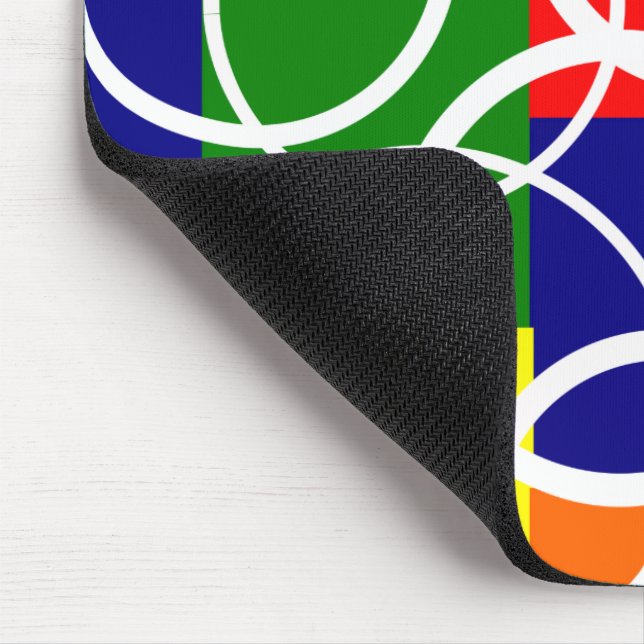 Mousepad Retângulos e anéis (Canto)