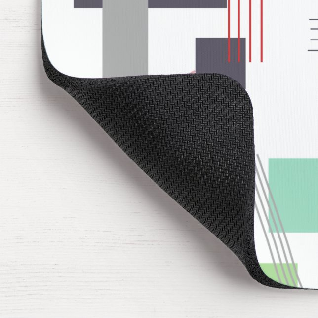 Mousepad Retângulos e linhas abstrato (Canto)