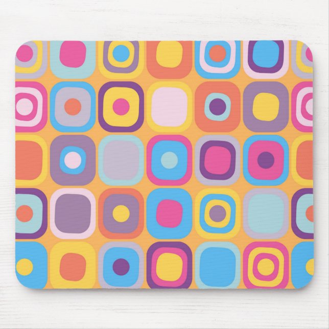 Mousepad Retângulos modernos 31 de Eames (Frente)