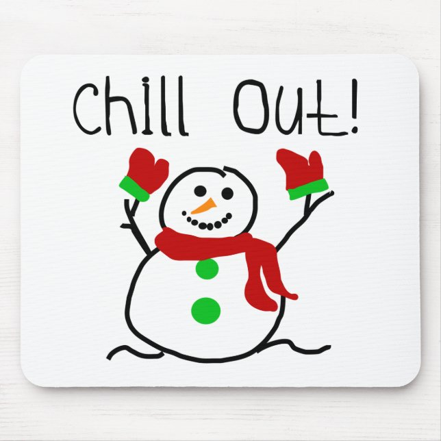 Mousepad Retire Camisetas e presentes de Snowman (Frente)