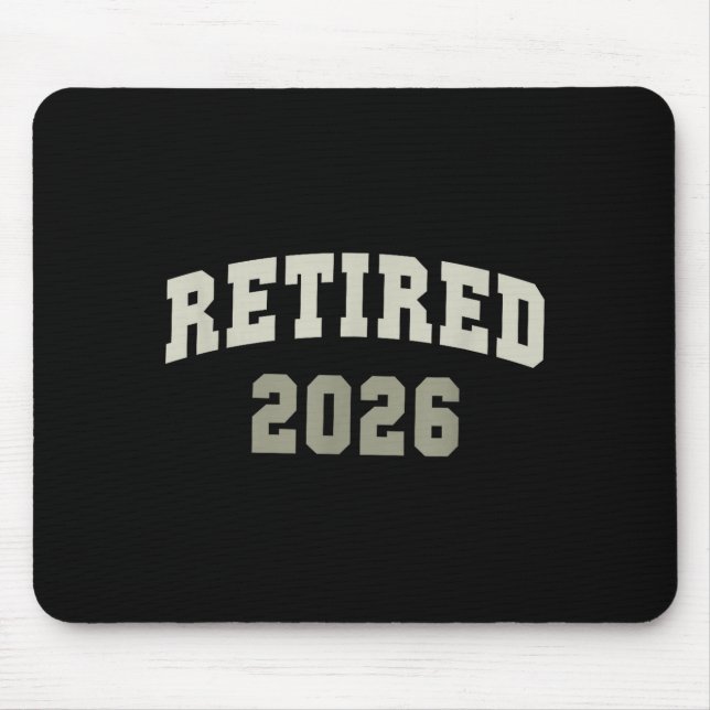 Mousepad Retired 2026 University Retirement Dept Mother  (Frente)