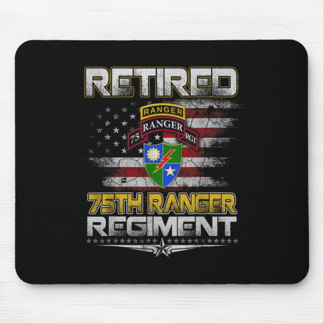 Mousepad Retired 75th Ranger Regiment Veteran Patriotic Dad (Frente)