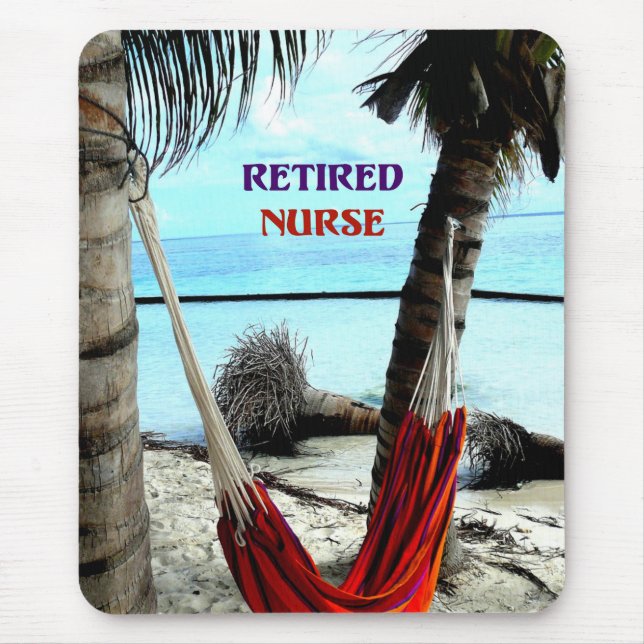 Mousepad Retired Nurse, Hammock under the Palm Trees (Frente)