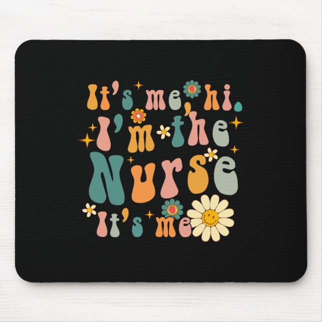 Mousepad Retrai-me Olá, sou a enfermeira RN ER NICU (Frente)
