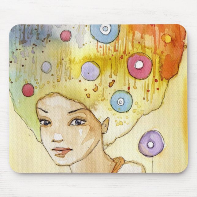 Mousepad Retrato abstrato (Frente)