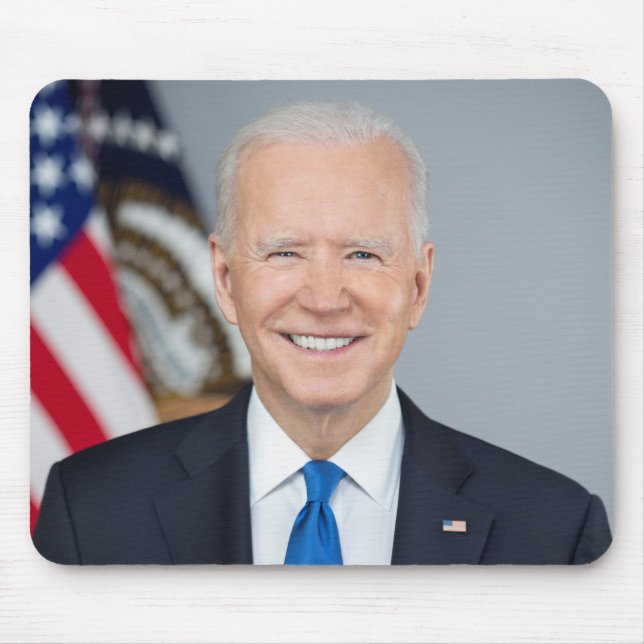 Mousepad Retrato da Casa Branca do Presidente Joe Biden (Frente)
